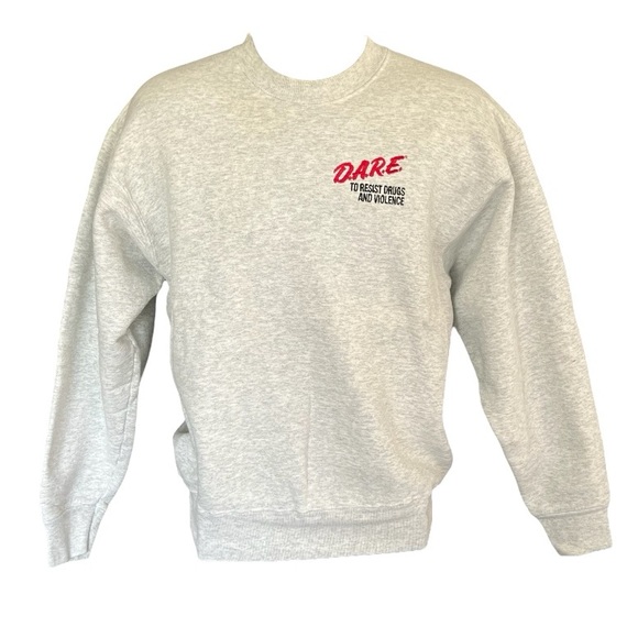 Other - Vtg DARE to Resist Drugs and Violence Crewneck Pullover Sweatshirt XL Gray